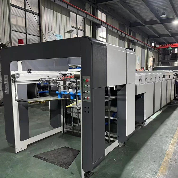 자동 두꺼운 얇은 종이 UV 오일 광택 기계